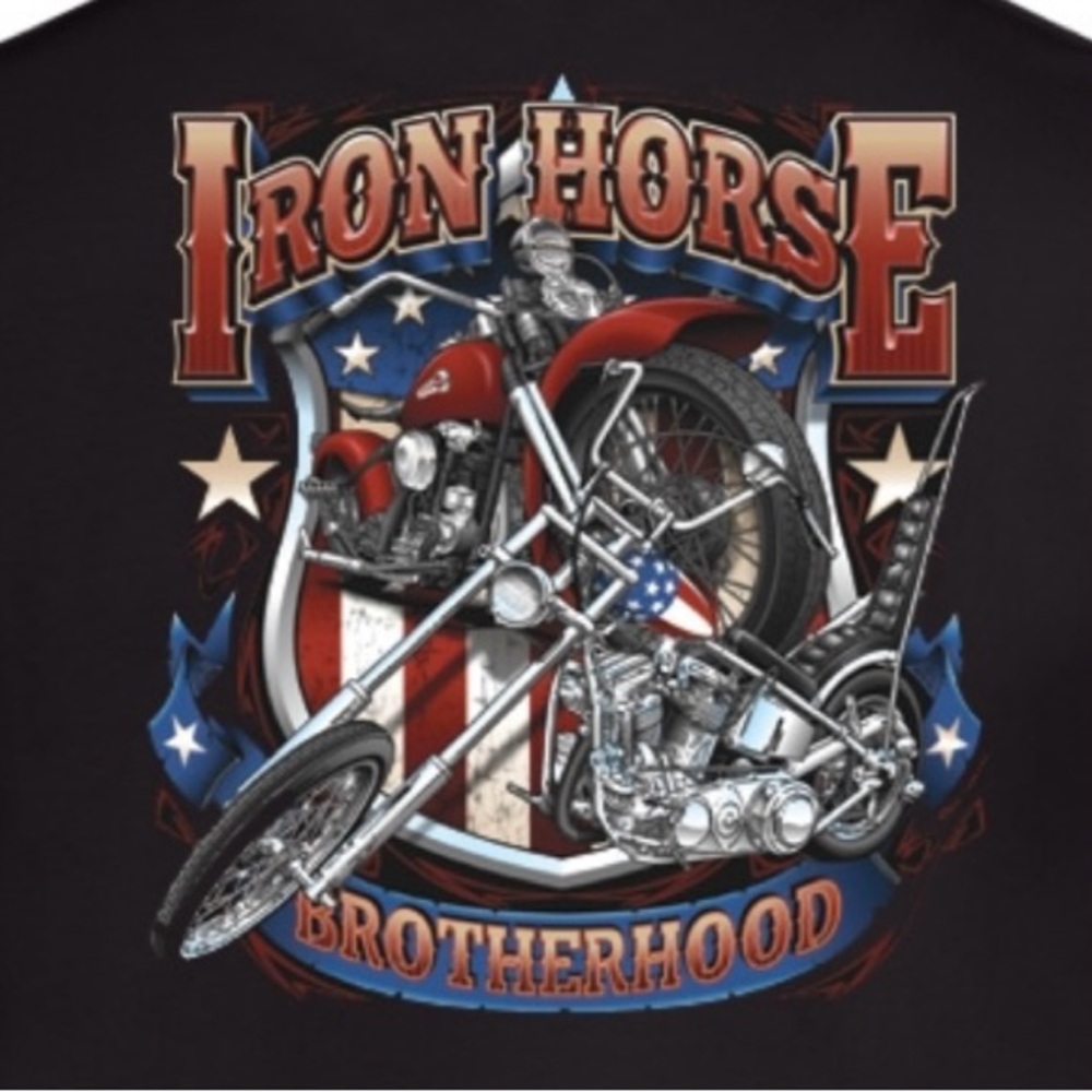 Black Motorcycle Graphic Tee